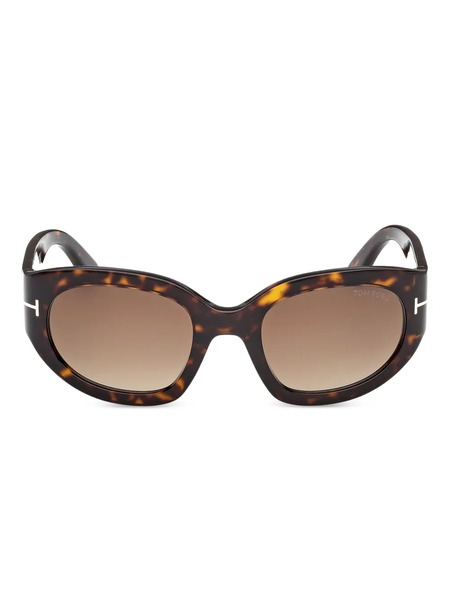  Tom Ford Eyewear Cat-eye Frame Sunglasses - Brown 