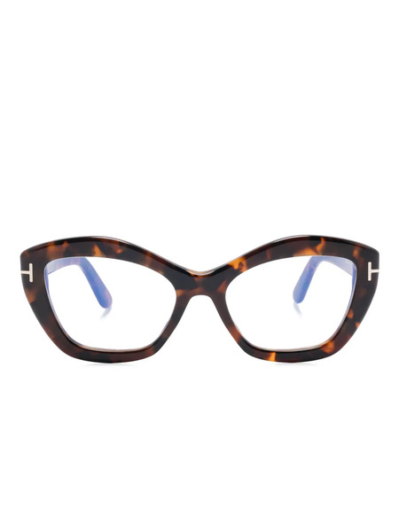  Tom Ford Eyewear Cat-eye Glasses - Brown 