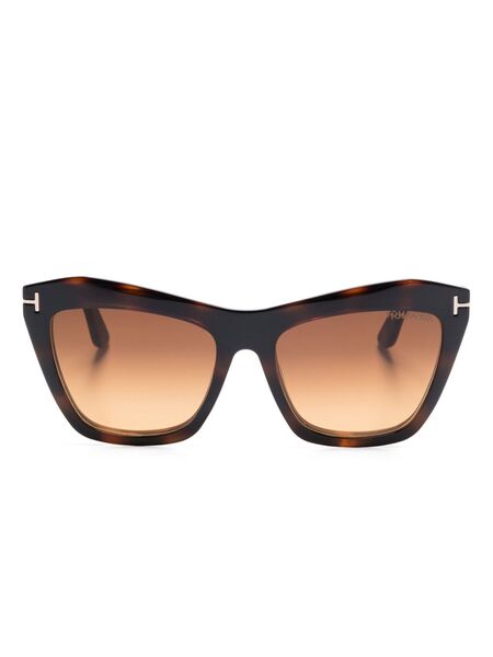  Tom Ford Eyewear Clip-on Sunglasses - Brown 