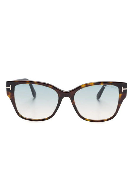  Tom Ford Eyewear Elsa Square-frame Sunglasses - Brown 