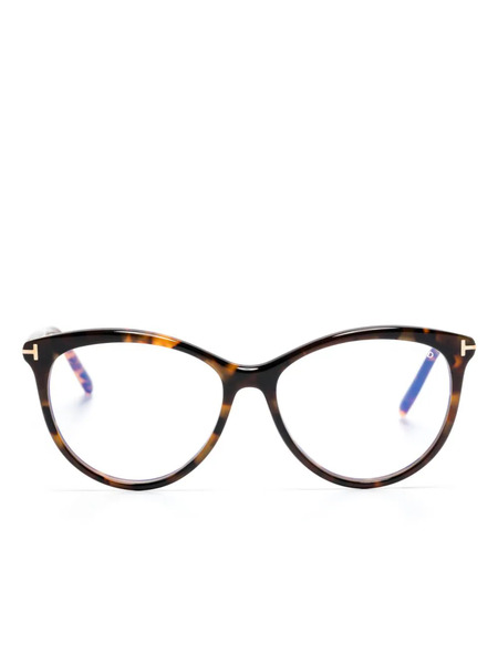  Tom Ford Eyewear Ft5990b Round-frame Glasses - Brown 