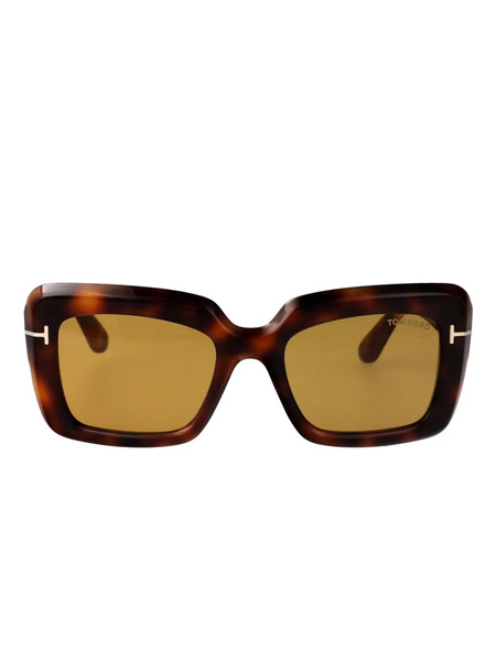  Tom Ford Eyewear Leila Square-frame Sunglasses - Brown 