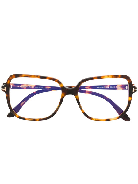  Tom Ford Eyewear Oversized Frame Glasses - Brown 