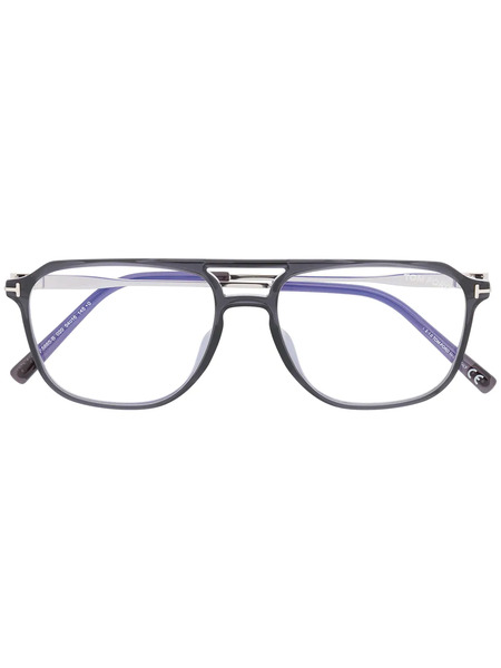 Tom Ford Eyewear Pilot Frame Glasses - Grey 