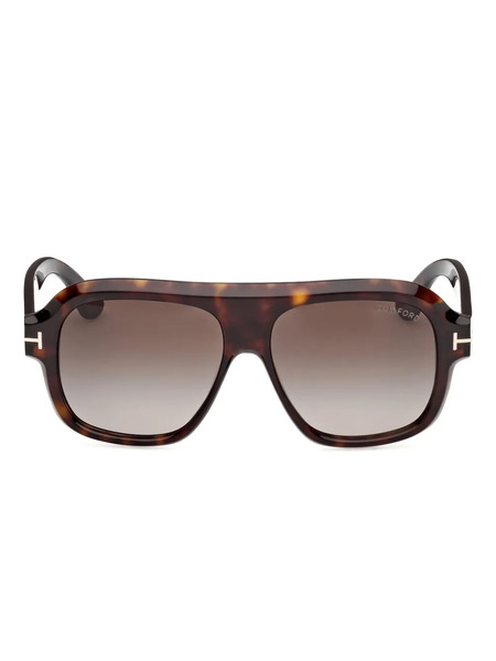  Tom Ford Eyewear Pilot-frame Sunglasses - Brown 