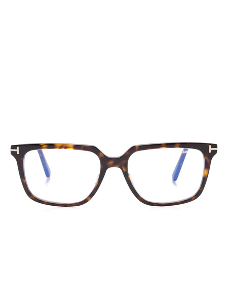  Tom Ford Eyewear Rectangle-frame Glasses - Brown 