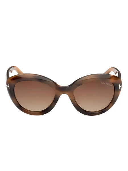  Tom Ford Eyewear Round Frame Sunglasses - Brown 
