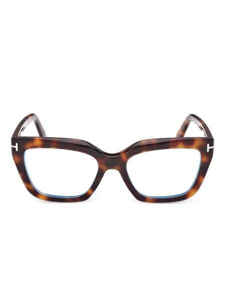  Tom Ford Eyewear Square-frame Glasses - Brown 