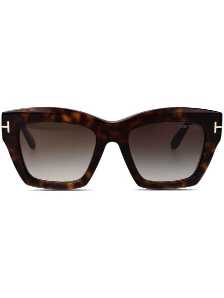  Tom Ford Eyewear Square-frame Sunglasses - Brown 