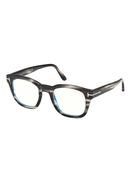  Tom Ford Eyewear Striped Rectangle Glasses - Grey 