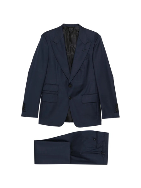  Tom Ford Flap-pocket Single-breasted Suit - Blue 