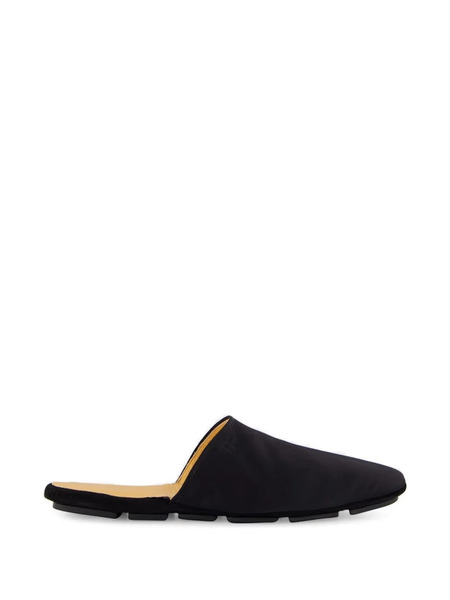  Tom Ford Flat Leather Slippers - Black 