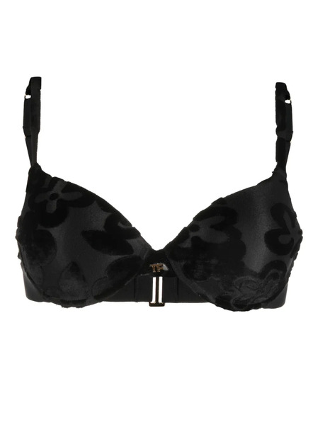  Tom Ford Floral-print Underwire Bra - Black 