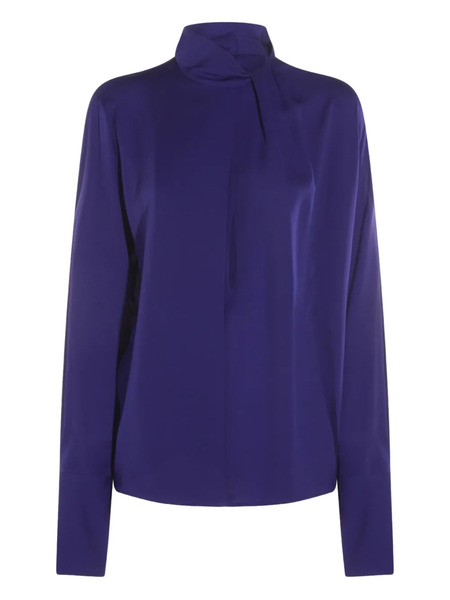  Tom Ford High-neck Blouse - Blue 