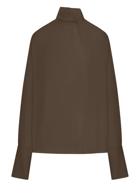  Tom Ford High-neck Blouse - Brown 