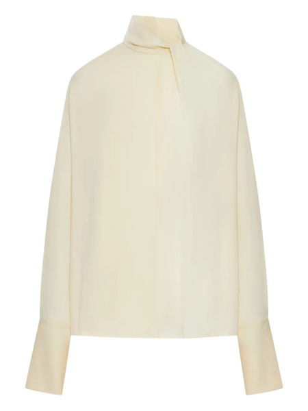 Tom Ford High-neck Blouse - Neutrals 