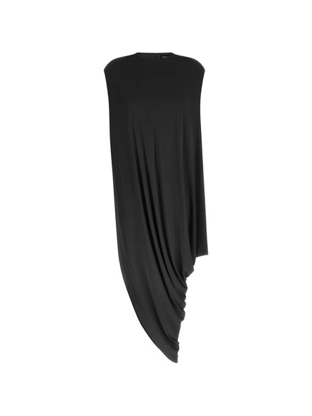  Tom Ford Impossible Asymmetric Draped Top - Black 