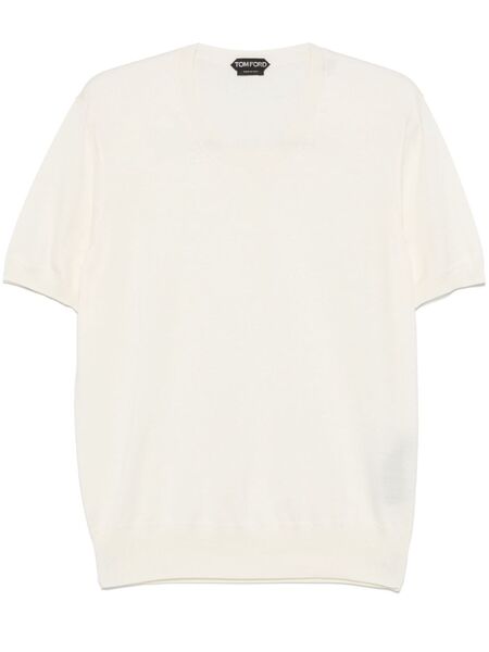  Tom Ford Knitted T-shirt - Neutrals 