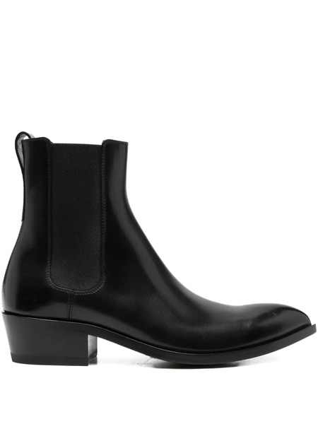  Tom Ford Leather Pointed-toe Chelsea Boots - Black 