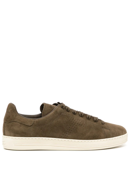  Tom Ford Leather Sneakers - Brown 
