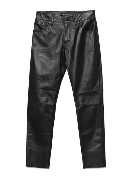  Tom Ford Leather Trousers - Black 