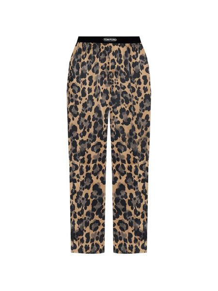  Tom Ford Leopard-print Pajama Bottoms - Neutrals 