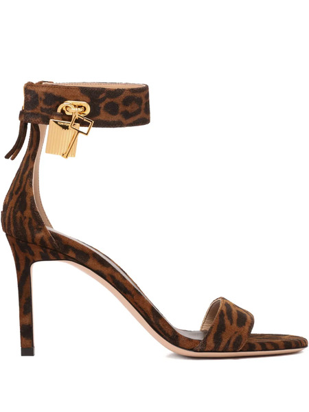  Tom Ford Leopard-print Sandals - Brown 