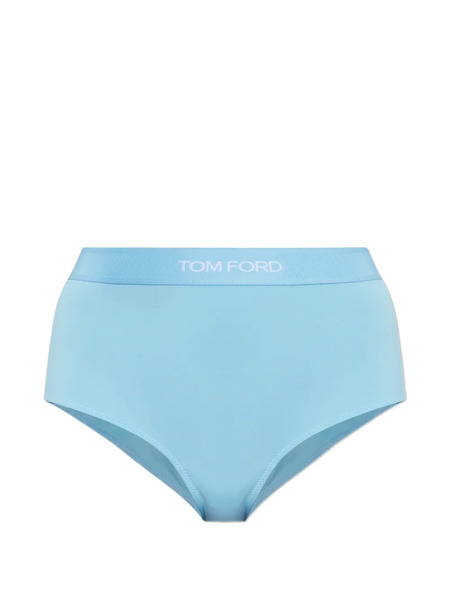  Tom Ford Logo-trim Briefs - Blue 