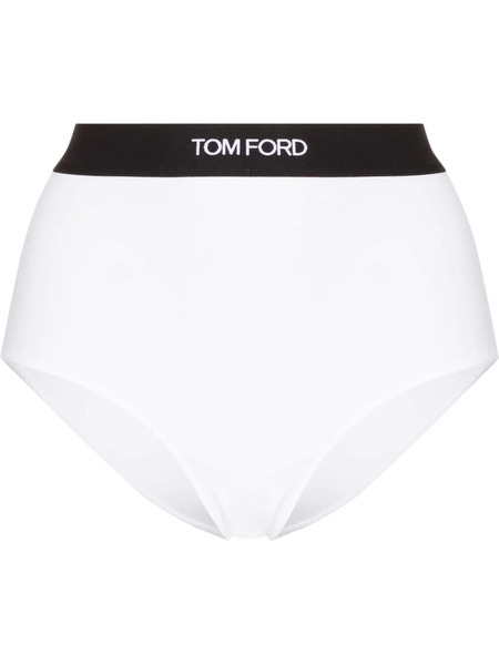  Tom Ford Logo-waist Briefs - White 