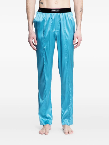 Tom Ford Logo-waistband Pyjamas - Blue 