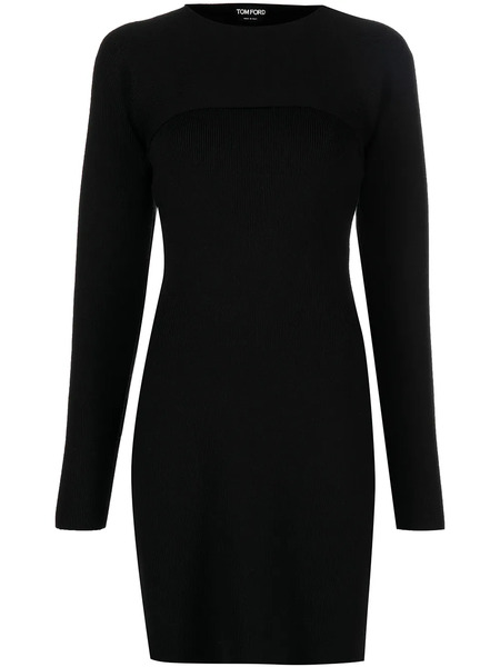  Tom Ford Long-sleeve Minidress - Black 