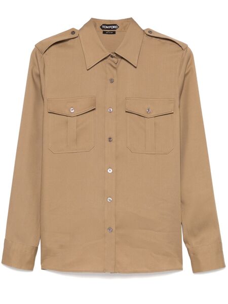  Tom Ford Long-sleeve Shirt - Neutrals 