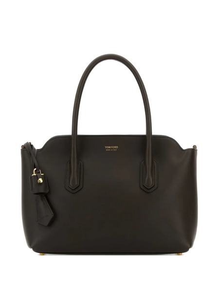  Tom Ford Medium Alexandre Leather Tote Bag - Brown 