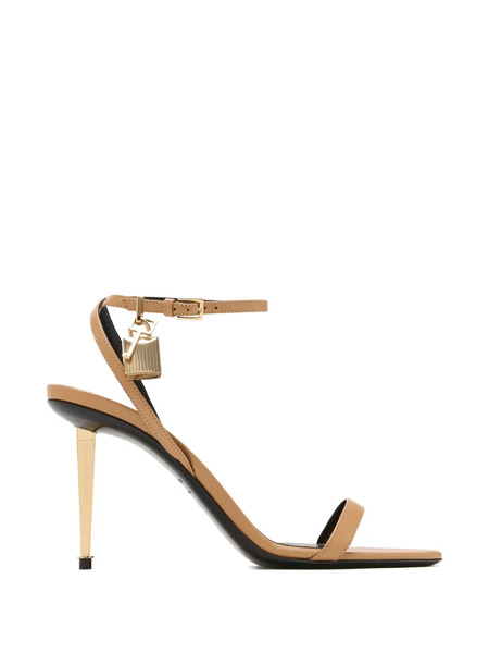  Tom Ford 85mm Padlock Heeled Pumps - Neutrals 