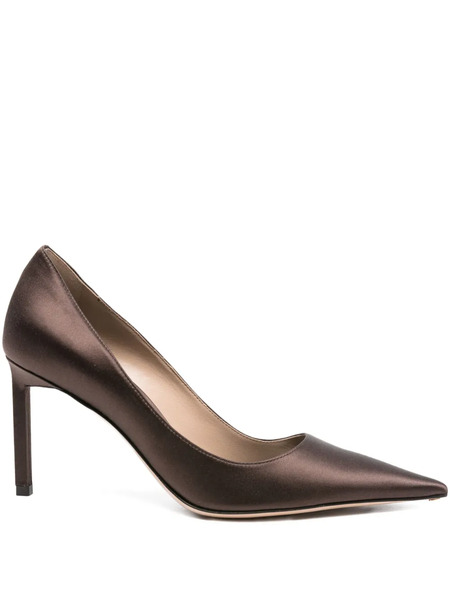  Tom Ford 80mm Pointed-toe Satin Pumps - Brown 