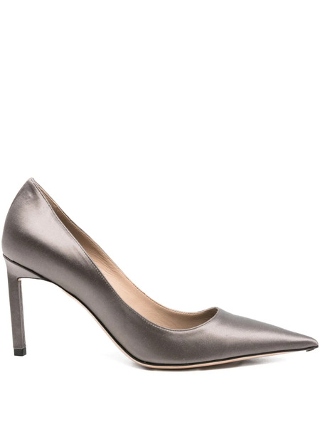  Tom Ford 85mm Pointed-toe Satin Pumps - Grey 