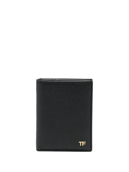  Tom Ford Monogram Leather Wallet - Black 
