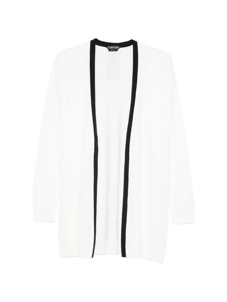  Tom Ford Open-front Trim Cardigan - White 
