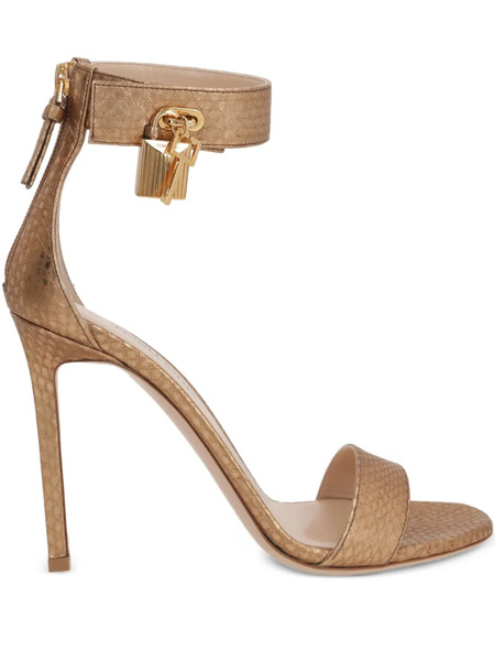  Tom Ford Padlock Sandals - Gold 