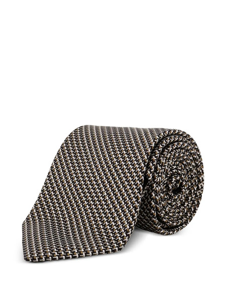  Tom Ford Patterned Tie - Brown 