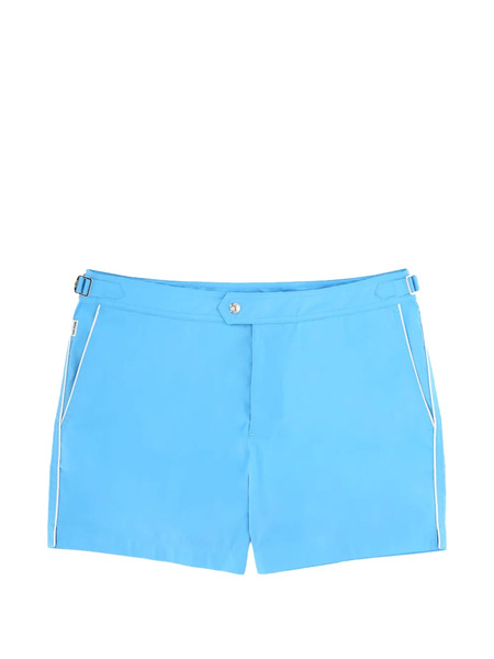  Tom Ford Piped-trim Swim Shorts - Blue 