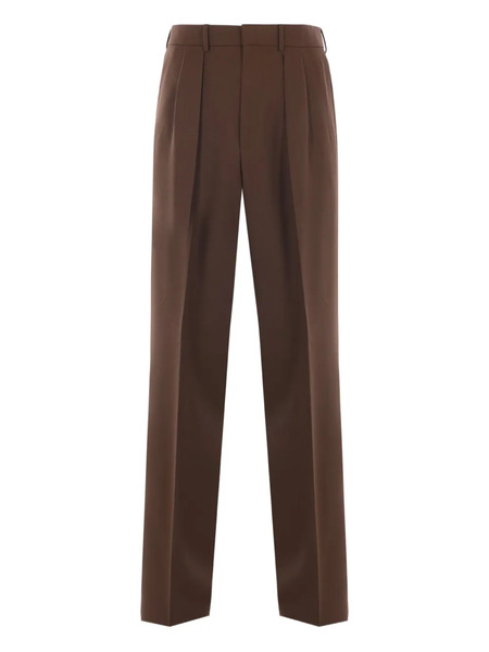  Tom Ford Pleated-front Wool Trousers - Brown 