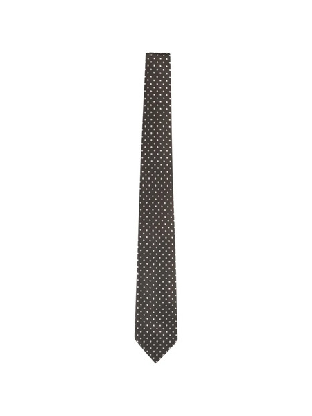  Tom Ford Polka Dot-print Tie - Brown 