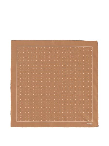  Tom Ford Polka-dot Scarf - Brown 