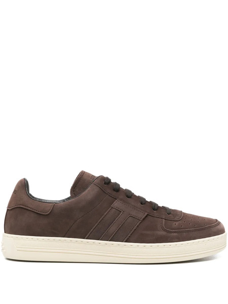  Tom Ford Radcliffe Leather Sneakers - Brown 