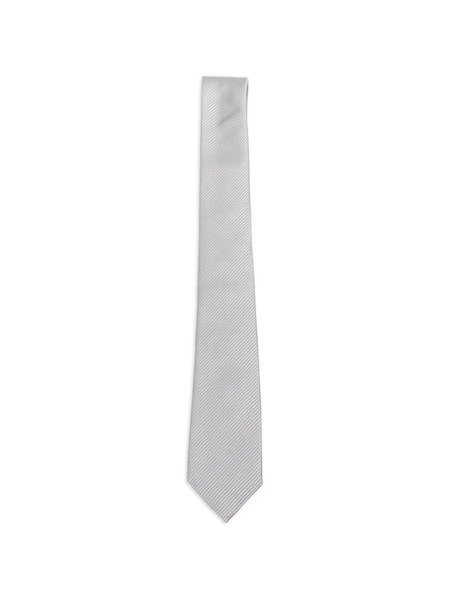  Tom Ford Ribbed Tie - Grey 