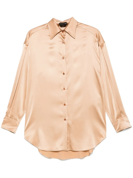  Tom Ford Satin Shirt - Neutrals 