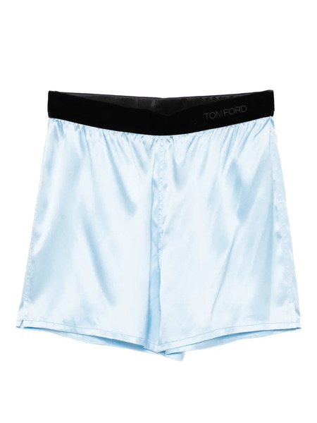  Tom Ford Satin Shorts - Blue 