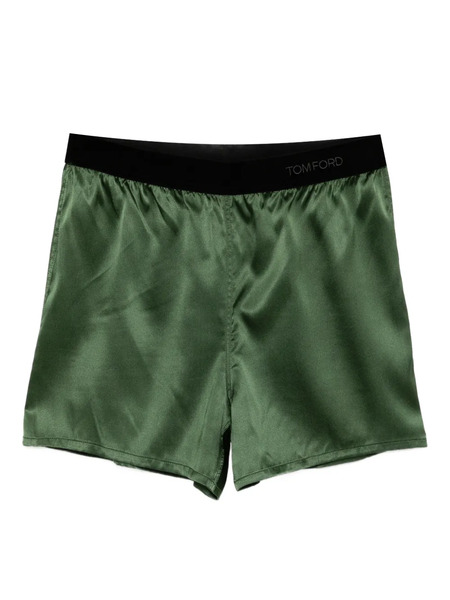  Tom Ford Satin Shorts - Green 