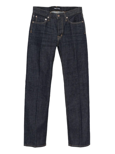  Tom Ford Selvedge Bootcut Cotton Jeans - Blue 